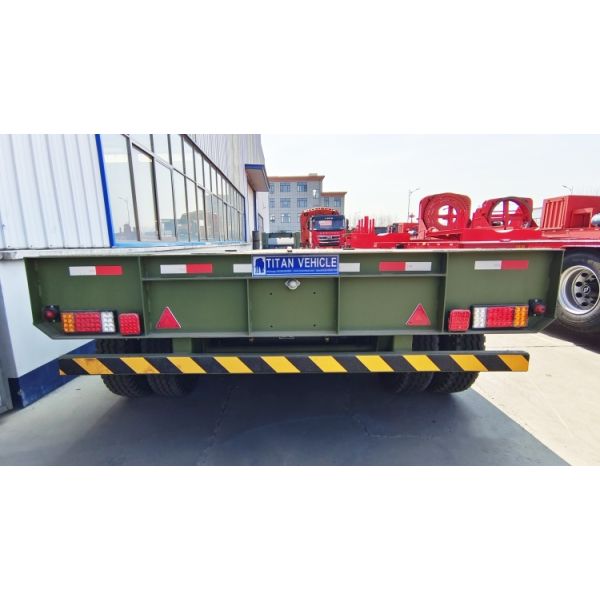 50/60/80/100 Ton Gooseneck Lowboy Detachable Lowboy Front Loader Trailer 3/4 Axle for Sale