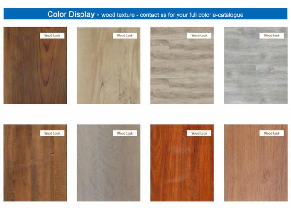 Residential  4mm Anti Skidding Luxury Rigid Core Spc Flooring Wood Grain