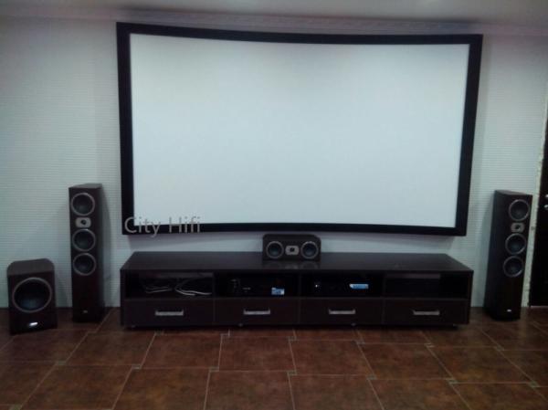 Full HD 80 Arc Fixed Frame 3D Projector Screen 16:9 Ratio Cinema DIY Projection Screen