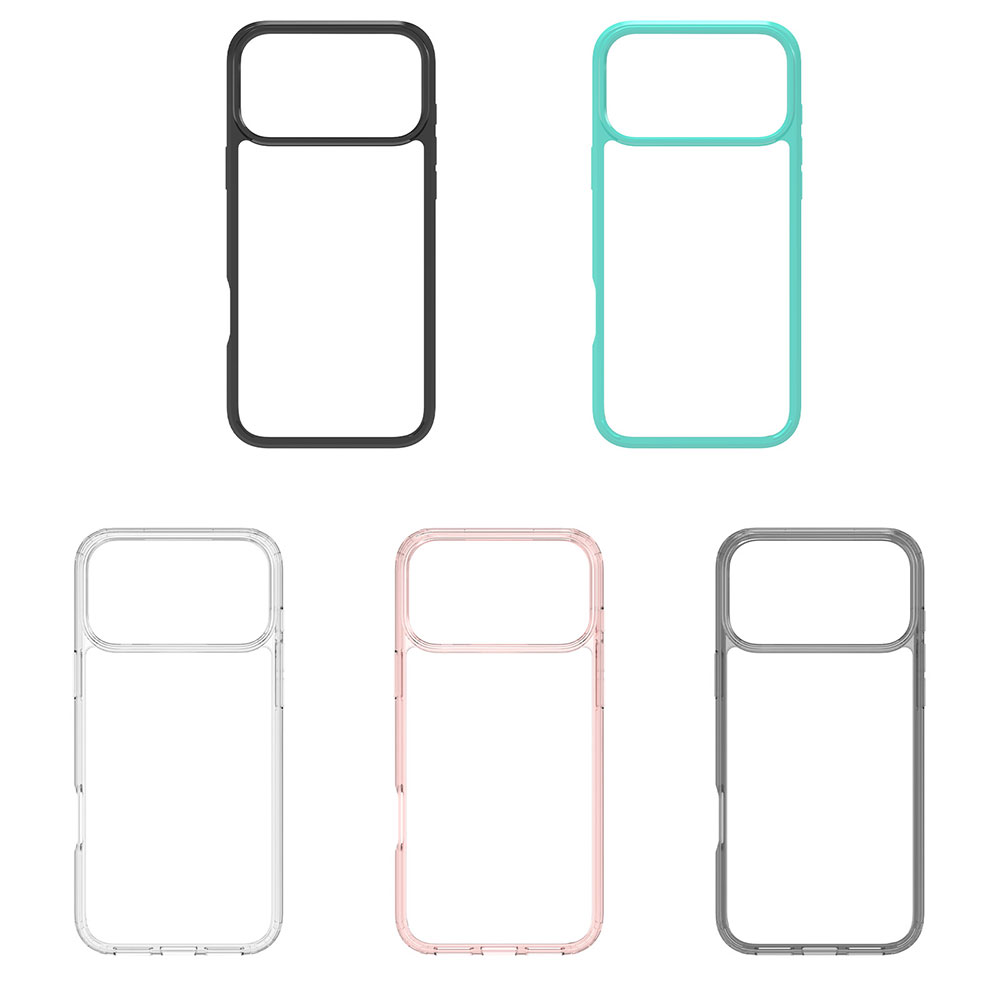 Shockproof Phone Case Transparent PC TPU Hybrid Drop Resistance Armor Mobile Phone Cover Clear Case for iPhone 17 Pro Max