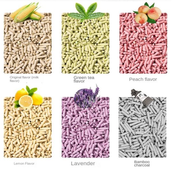 Pet Products Eco-Friendly Clumping Dust-Free Odor Control Low Tracking Lavender Tofu Cat Litter