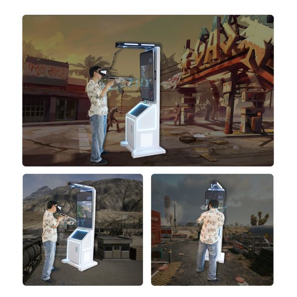 9D VR Simulator Virtual Reality Gun Battle Games Walking Shooter Home School Airport Educational Purposes Made PC Metal Steel
