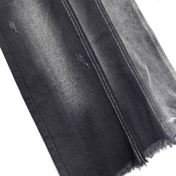 Soft Black 10oz Heavyweight Denim Fabric For Men Jeans 65%C 33%P 2%S