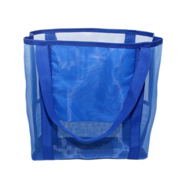 Customized Fashion Mesh Beach Tote Bag With Nylon Material for Women