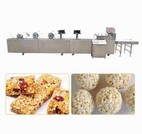 Stainless Steel Peanut Chikki Machine / Cereal Candy Bar Cutting Line