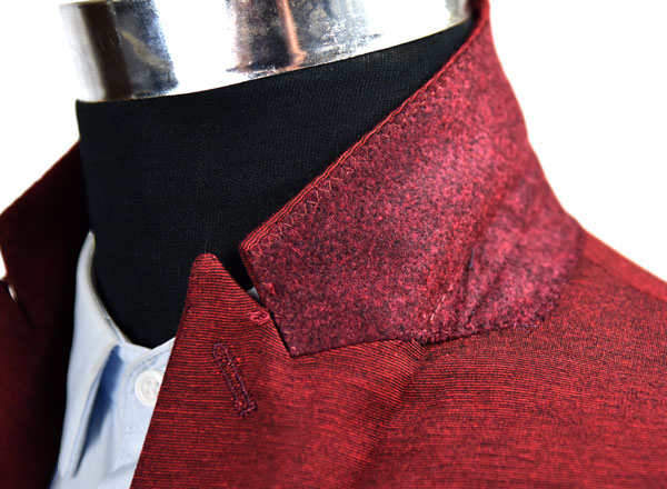 Dark Red Mens Slim Fit Suit Blazer Knitted Fabric Bespoke Latest Designs