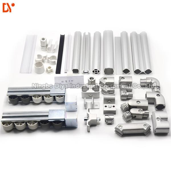 DY28-01A Aluminium Anti Static Pipe Round Profile With Simple Assembly