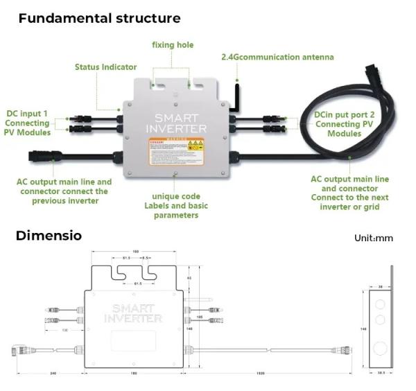PV Photovoltaikanlage 600 Watt 800Watt WIFI Smart Mini Solaranlage Plug & Play Balkonkraftwerk 600W Komplett