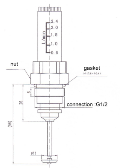 Distribuidores fluxo do aquecimento Underfloor da água e retorno linha do medidor 1/2”