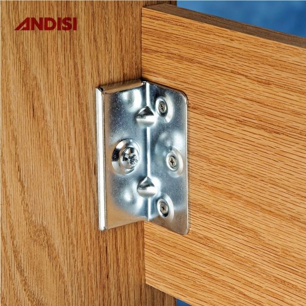 Bedroom Furniture Hardware Connecting Metal Corner Bed Bracket for Wood Metal Bed Frame
