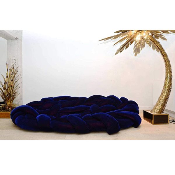 Criativos da mobília da entrada do hotel do pitão torcidos tecem o multi sofá pessoal da casa de campo