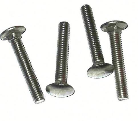 Steel Material Carriage Bolt M3 4.8 Grade High Strength Zinc Plate Surface OEM / ODM