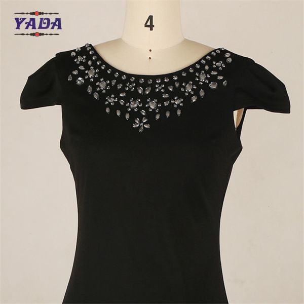 Elegant ladies bodycon open back midi latest party designs v neck dress woman clothes in cheap price