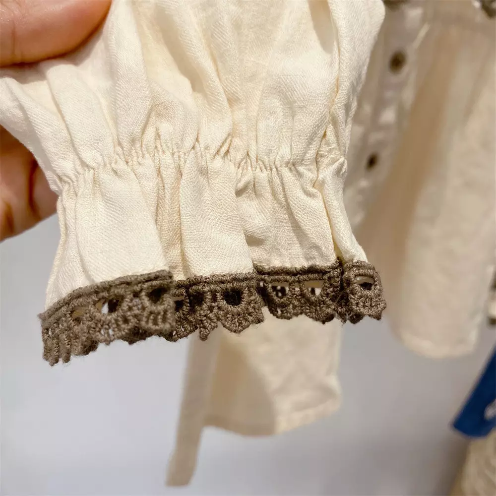 80cm Single Breasted Spring Children'S Clothing Polyester Long Sleeved Clothes