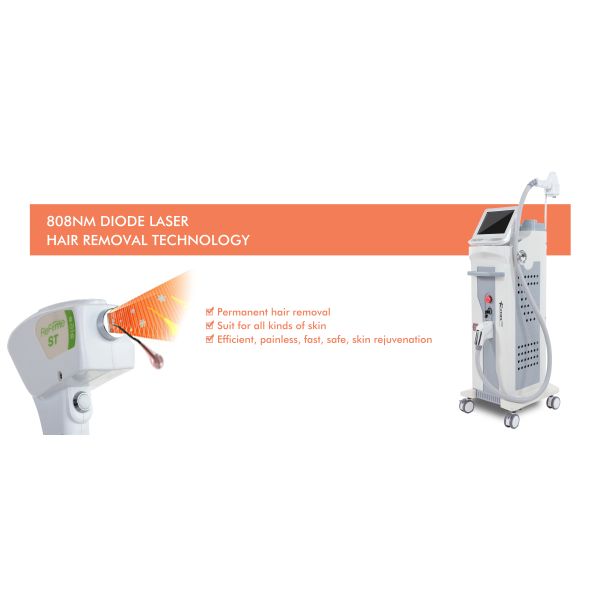 Pain Free 808nm Diode Laser Hair Removal Machine 1 - 10Hz Frequency Anti Interference