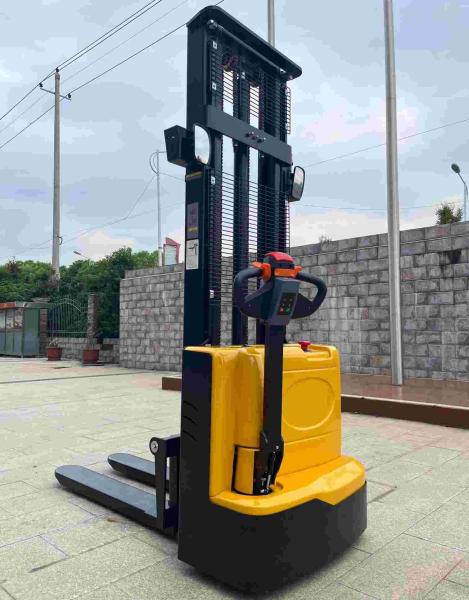 1.5t 1500kg Walkie Stacker totalmente elétrico com 18 meses de garantia para o processo de produção de apoio