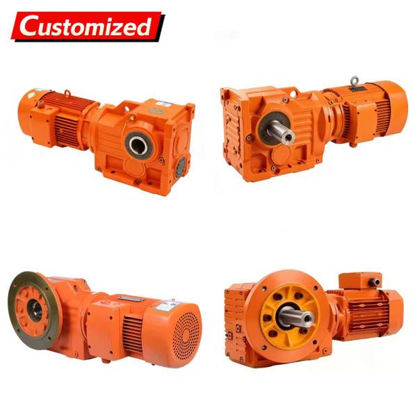 Custom Industrial-Grade Coaxial Helical Gear Motor with High Torque Output Wide Input Speed Range and Durable Construction