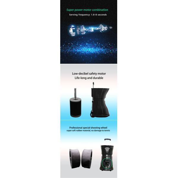 Пусковая установка S3015 машины теннисного мяча мощьности импульса с внешней батареей 