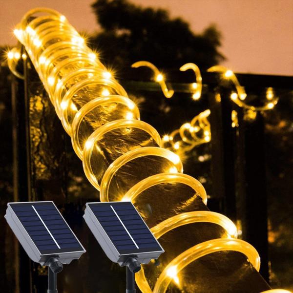 Leather Wire Outdoor Fairy Light 9mm Solar Sensor LED Strip Lights