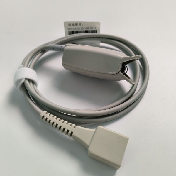 Оригинальный разделенный взрослый пальцевой клип Кровный кислородный зонд зашифрованный 9 пин DB9 Трапецидный PN 15-100-0013