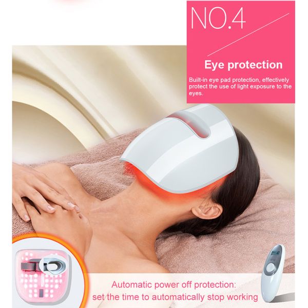 Infrared Facial Rejuvenation 3 Colors Led Facial Mask Red Light For Skincare