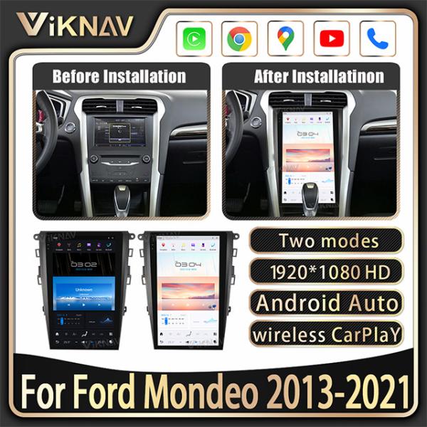 Wireless Android 11 Car Radio For Ford Mondeo 2013-2021 GPS Navigation