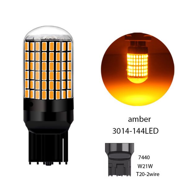 6000 Lumens LED Car Turn Signals 1157 LED Brake Light Bulb High Brightness