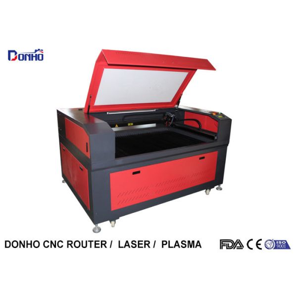 Red Color CO2 Laser Engraving Machine with Leetro Control System For Acrylic / Wood
