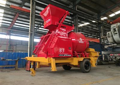 62kw 30m3/H Concrete Pump With Mixer Machine , Diesel Concrete Pump High Mobility