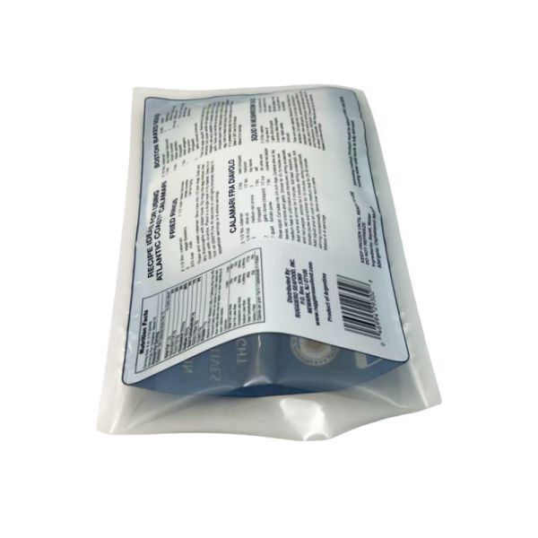 Custom Printed Logo Hot Seal Bags Three Side Sealed Frozen Food Packaging Plastic Vacuum Bags Meat Packaging With Window