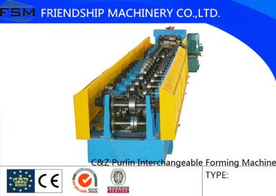 Petit pain galvanisée/d'acier au carbone Purlin formant la machine pour 1.2mm - 3.5mm