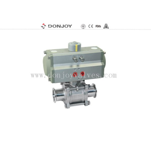 Алюминиевые пневматические 3 соединяют санитарный шариковый клапан с сс304/316Л