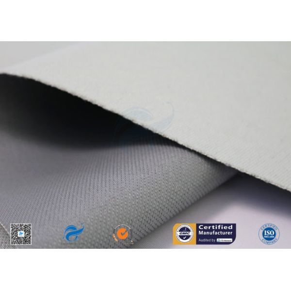 One Side Silicone Coated Glass Cloth , 100g E Glass Silicone Coated Polyester Fabric