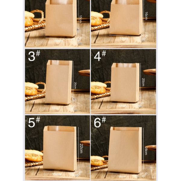 40gsm To 150gsm Eco Friendly Greaseproof Fast Food Paper Bag CMYK For Oil Food