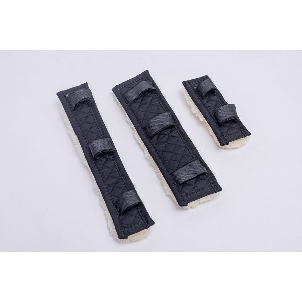 High Quality Sheepskin Horse Headpiece Padding & Chin Padding & Nose Padding Set Genuine Australia Sheepskin A Grade