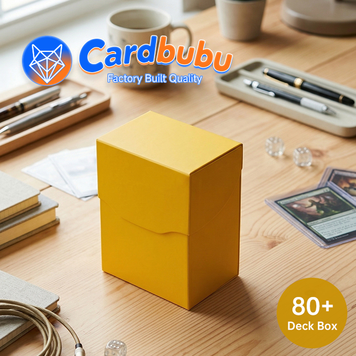 Trading Cards Commander Deck Box Yellow Snap Lock Graded Card Display Case