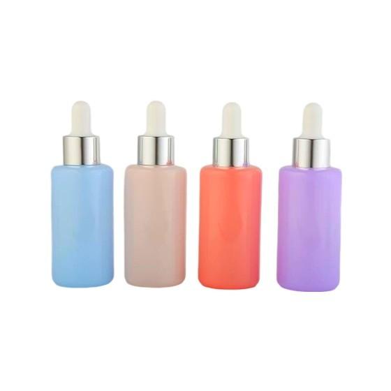 30ml Glass Dropper Bottles hot sell  / Glass With Bamboo Collar Essential Oil Bottles OEM