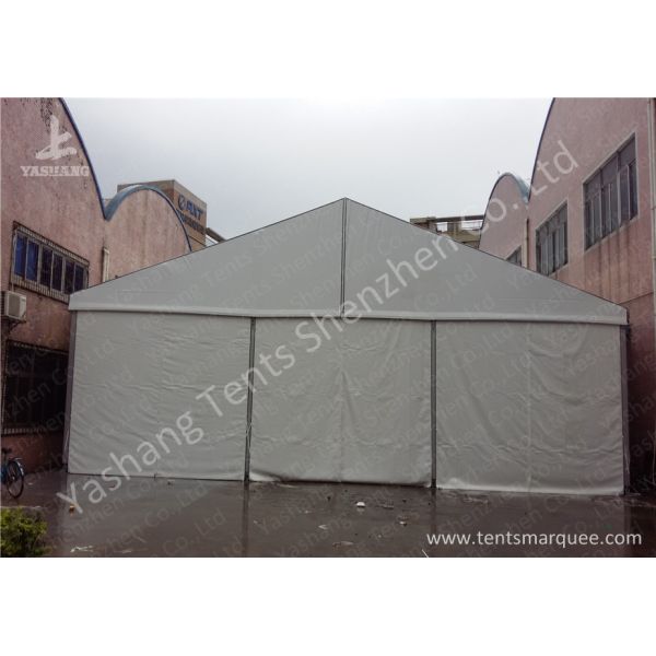 12M Wide Aluminum Framed Industrial Storage Tents white pvc fabric cover