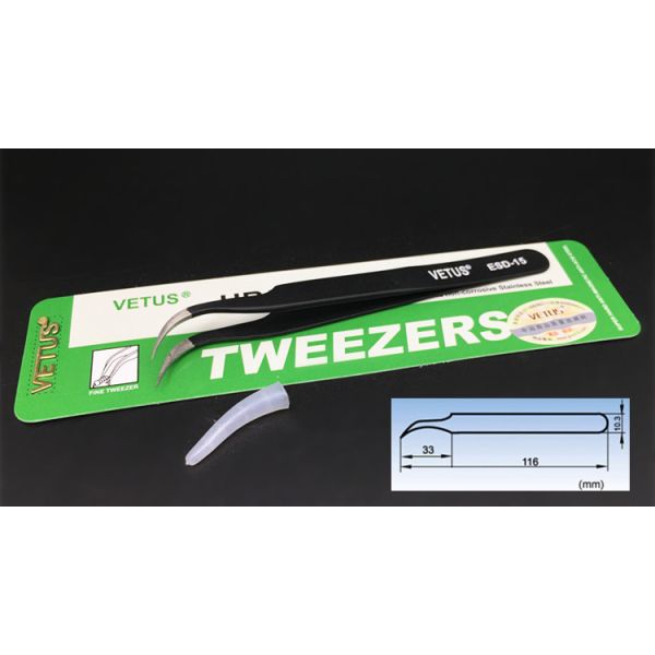 Safe Precision ESD Esd Plastic Tweezers AISI 302 Material Length 110 - 140mm
