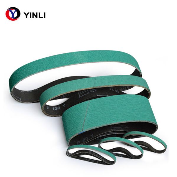 High Tensile Strength Abrasive Sanding Belt , 80 Grit Sanding Belt Green