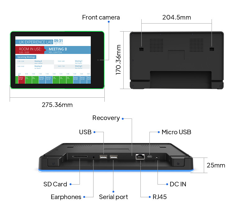 16GB 10 Signage POE цифров пункта с дисплеем конференц-зала силы POE