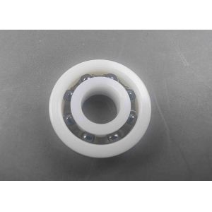 White CE695ZR 5x13x4mm High Temp Ceramic Bearings Nylon Cage With Silicon Nitride Balls