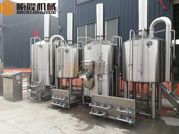 1000 L SS Micro Beer Brewing Equipment High Efficiency CE Certification