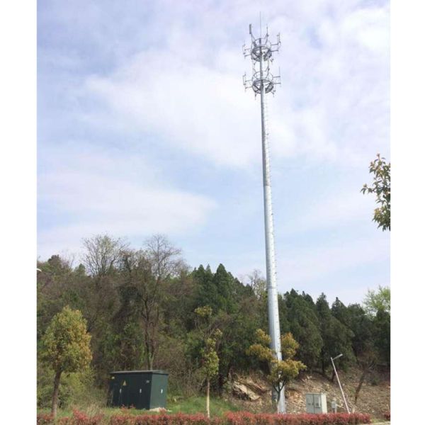 Custom Galvanized Steel Telecom Tower Self Support Free Standing Lattice Tower