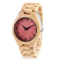La montre en bois de montre d'ODM du Japon Miyota des hommes en bois en bambou de quartz imperméable