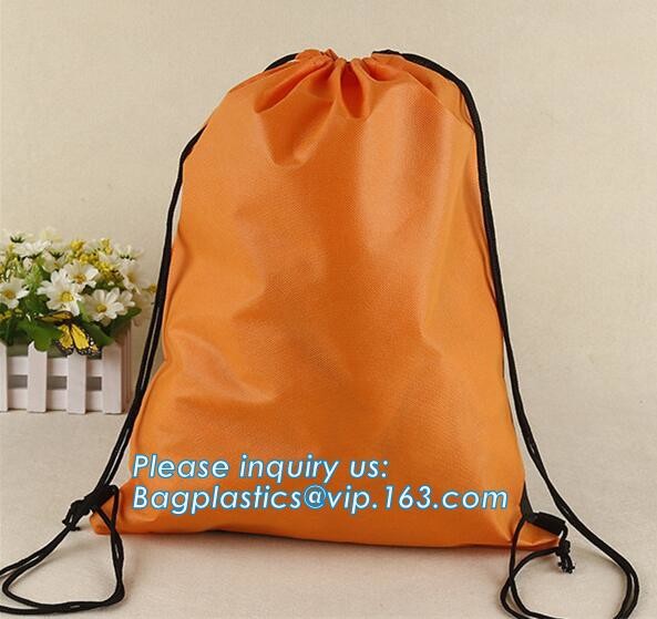 Custom made printed non woven fabric drawstring shoe dust carrier bag with logo/wholesale nonwoven cheap carry travel sh