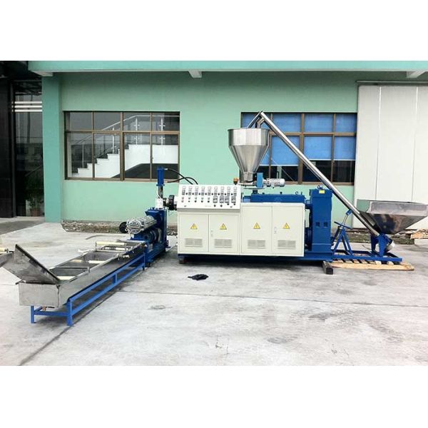 LD-SZ-65 conical twin screw extrusion and pelletizing line PVC powder compound