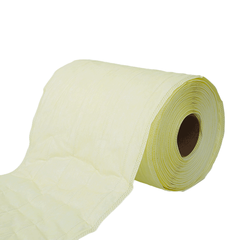 Yellow Double Layer Filter Material Roll Media Industrial Pocket Bag Polypropylene