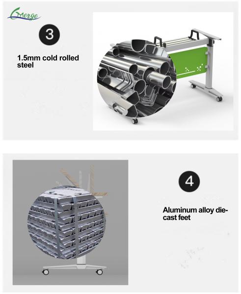 Easy To Clean and Durable Folding Table Multiple Pieces for Performance