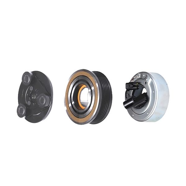 Magnetic Clutch Ac air ConditIon Compressor Refrigeration Clutch Part Pulley Coil Hub for 6PK AIRTEK MSC90 12v